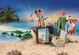 Playmobil Pirate with Alligator - CONSTRUCTION - LEGO/KNEX ETC - Beattys of Loughrea