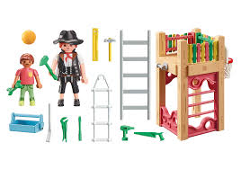 Playmobil Carpenter works at the Playground - CONSTRUCTION - LEGO/KNEX ETC - Beattys of Loughrea