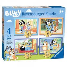 Bluey 4 In A Box Puzzle - JIGSAWS - Beattys of Loughrea