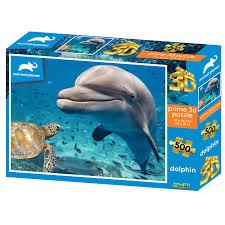 Animal Planet Dolphin & Turtle 500Pce 3D Puzzle - JIGSAWS - Beattys of Loughrea