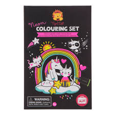 Neon Colouring Set - Unicorns & Friends - ART & CRAFT/MAGIC/AIRFIX - Beattys of Loughrea