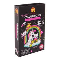 Neon Colouring Set - Unicorns & Friends - ART & CRAFT/MAGIC/AIRFIX - Beattys of Loughrea