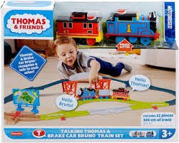 Talking Thomas & Brake Car Bruno Track Set - CARS/GARAGE/TRAINS - Beattys of Loughrea