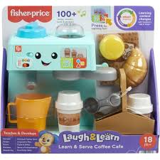 Fisher - Price Laugh & Learn Learn & Serve Coffee Café - BABY TOYS - Beattys of Loughrea