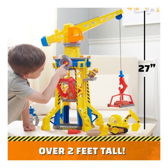 Rubble & Crew Barkyard Crane Tower - BABY TOYS - Beattys of Loughrea