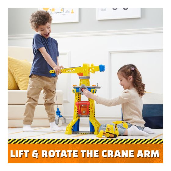 Rubble & Crew Barkyard Crane Tower - BABY TOYS - Beattys of Loughrea