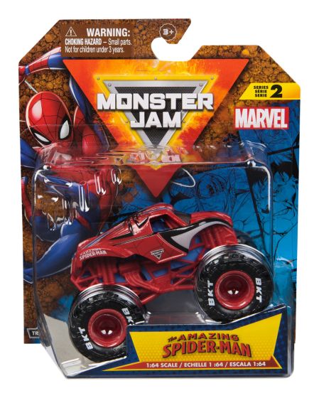 Monster Jam 1.64 Marvel Die Cast Trucks - CARS/GARAGE/TRAINS - Beattys of Loughrea