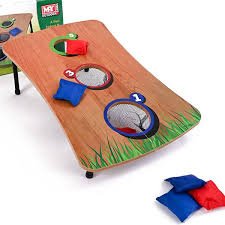 Bean Bag Toss Game W/Foldable Wooden Board - BOARD GAMES / DVD GAMES - Beattys of Loughrea