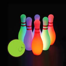 Glow Games Light - Up Bowling Set - SWINGS/SLIDE OUTDOOR GAMES - Beattys of Loughrea