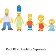 The Simpsons Basic Plush Assorted Styles - DOLLS - Beattys of Loughrea