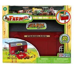 Express Wheels 32Pc Barn Carry Case Farm Playset - FARMS/TRACTORS/BUILDING - Beattys of Loughrea