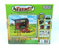 Express Wheels 32Pc Barn Carry Case Farm Playset - FARMS/TRACTORS/BUILDING - Beattys of Loughrea