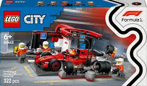 Lego 60443 City F1 Pit Stop & Pit Crew with Ferrari Car - CONSTRUCTION - LEGO/KNEX ETC - Beattys of Loughrea