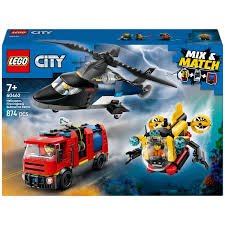 Lego 60462 City Helicopter, Fire Truck & Submarine Remix - CONSTRUCTION - LEGO/KNEX ETC - Beattys of Loughrea