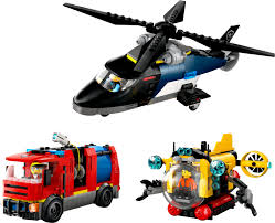 Lego 60462 City Helicopter, Fire Truck & Submarine Remix - CONSTRUCTION - LEGO/KNEX ETC - Beattys of Loughrea