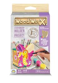 Wood Worx Stationery Holder - ART & CRAFT/MAGIC/AIRFIX - Beattys of Loughrea