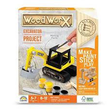 Wood Worx Excavator - ART & CRAFT/MAGIC/AIRFIX - Beattys of Loughrea