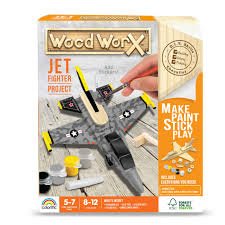 Wood Worx Jet Fighter - ART & CRAFT/MAGIC/AIRFIX - Beattys of Loughrea