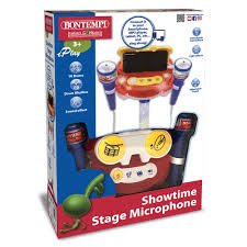 Bontempi Stage Microphone With 2 Microphones - MUSICAL INSTRUMENTS - Beattys of Loughrea