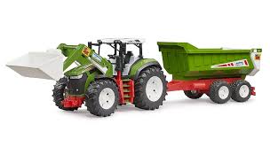 Bruder Roadmax Tractor With Front Loader & Tipping Trailer - FARMS/TRACTORS/BUILDING - Beattys of Loughrea