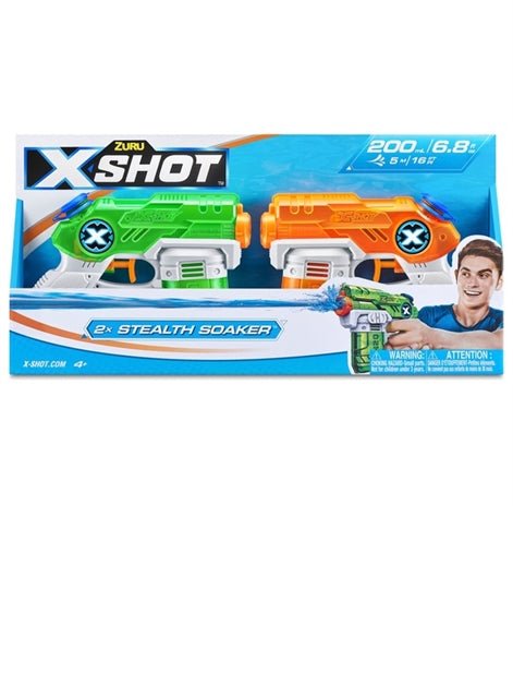 X - Shot Water Warfare S1 Foam Small Blaster 2Pk - TOOLS/GUNS - Beattys of Loughrea