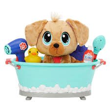 Rescue Tales Scrub 'n Groom Bathtub Playset with Golden Retriever Plush Pet Toy - SOFT TOYS - Beattys of Loughrea