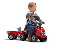 My First Massey Ferguson Tractor & Trailer with rake and shovel - RIDE ON TRACTORS & ACCESSORIES - Beattys of Loughrea