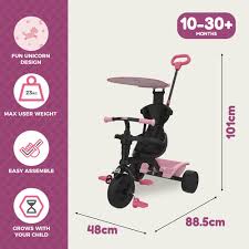 Tp 4 in 1 Trike - Unicorn Dream - RIDE ON/WALKERS - Beattys of Loughrea