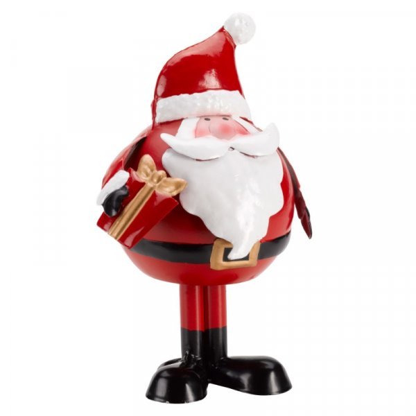 Wibbly Santa Large - XMAS CERAMIC WOOD RESIN GLASS ORNAMENTS - Beattys of Loughrea