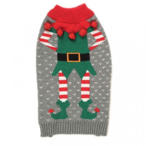 Merry Elf Jumper - 55cm - XMAS CLOTHING Christmas clothing human and pet - Beattys of Loughrea