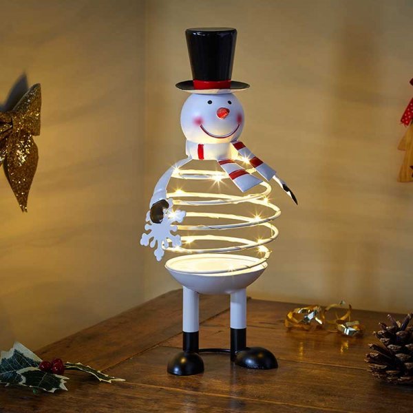 SpiraLite Snowman - XMAS ROOM DECORATION LARGE AND LIGHT UP - Beattys of Loughrea