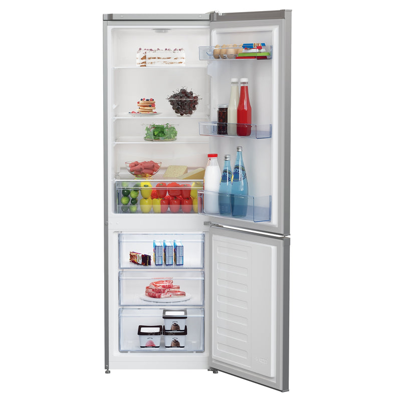 Beko CSG3571S Freestanding Fridge Freezer Silver