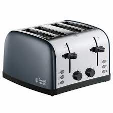 Russell Hobbs Colours Plus Grey 4 Slice Toaster 28364