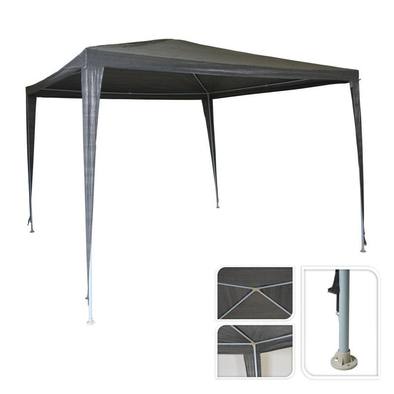 Grey Garden Gazebo 3M x 3M - GAZEBO CANVAS & METAL - Beattys of Loughrea