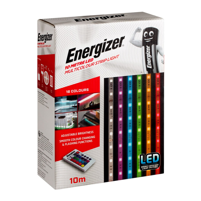 Energizer Colour Changing LED Strip Light 10m with Remote Control