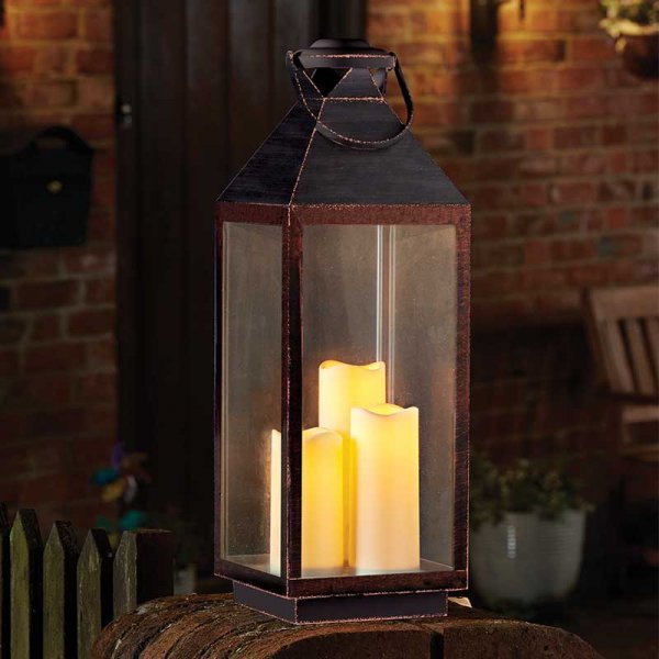 Copper Oslo Lantern - XMAS LANTERNS/ BOTTLES - Beattys of Loughrea