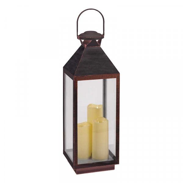 Copper Oslo Lantern - XMAS LANTERNS/ BOTTLES - Beattys of Loughrea