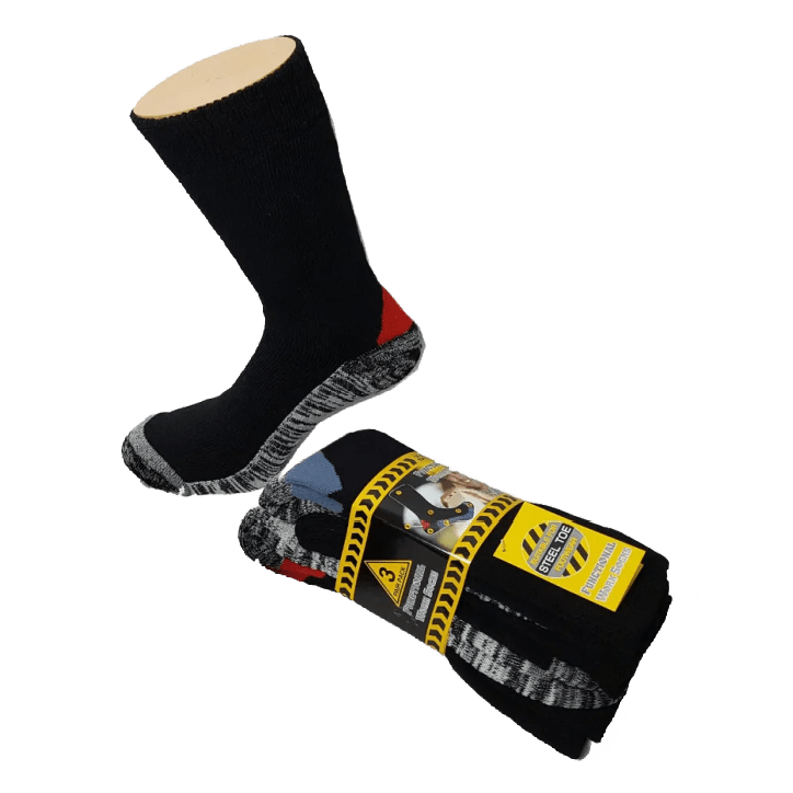 Men's Workwear Socks 3 Pack Size: 6 - 11 (UK 39 - 45) - SOCKS - Beattys of Loughrea