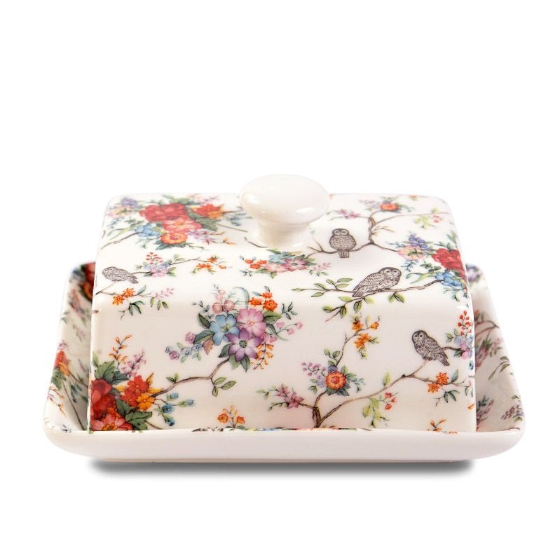 Owly Fowly Covered Butter Dish - GENERAL LOOSE WARE - Beattys of Loughrea