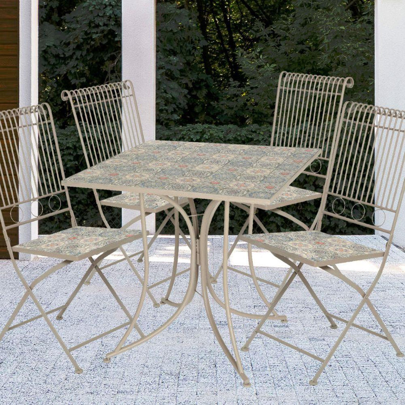 Seville Mosaic 4 Seater Square Set - BISTRO SET 2 PERSON - Beattys of Loughrea