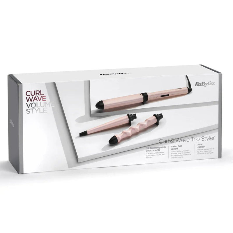 BaByliss Curl & Wave Trio Styler 2750U - CURLERS/CRIMPERS/STRAIGHTENERS - Beattys of Loughrea