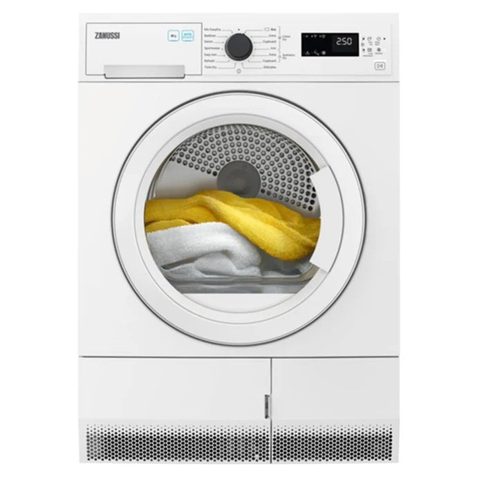 Zanussi 8kg Condenser Tumble Dryer - White | ZDC82B4PW - TUMBLE DRYERS - Beattys of Loughrea