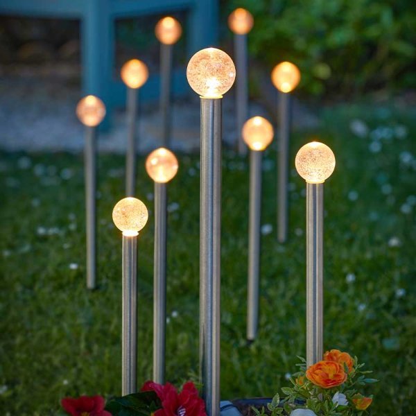 Smart Solar 10 Glowball Stake Lights - GARDEN ORNAMENTS INCL SOLAR - Beattys of Loughrea