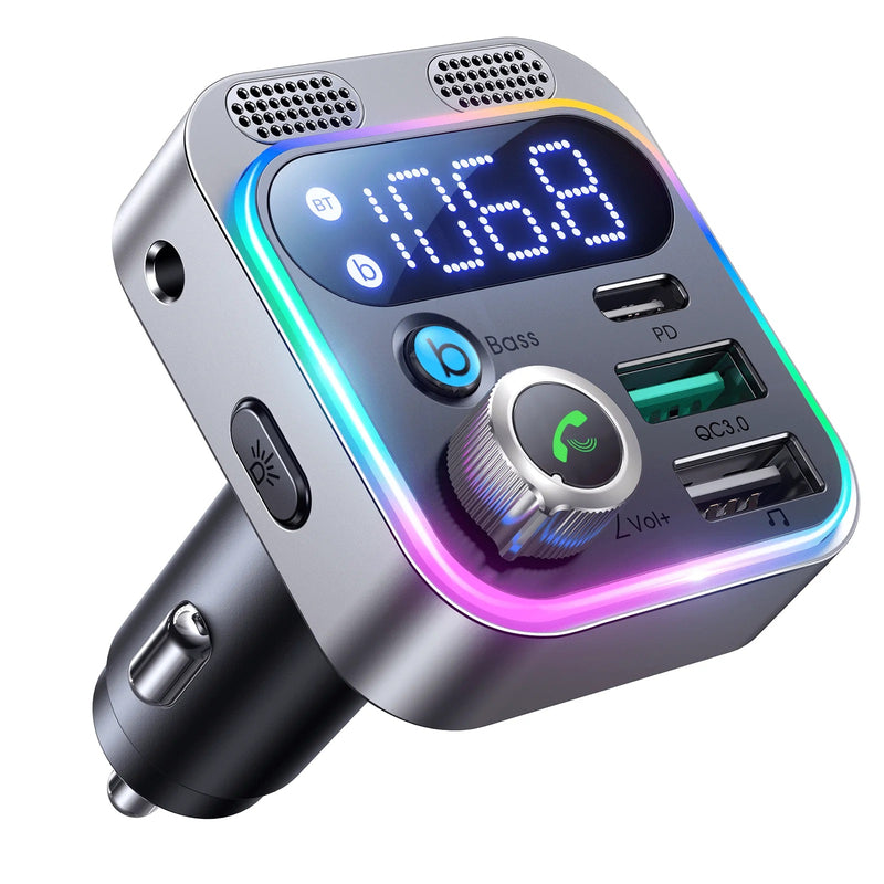 Joyroom CL16 48W Car Wireless FM Transmitter Black - USB PC ACCESSORIES - Beattys of Loughrea