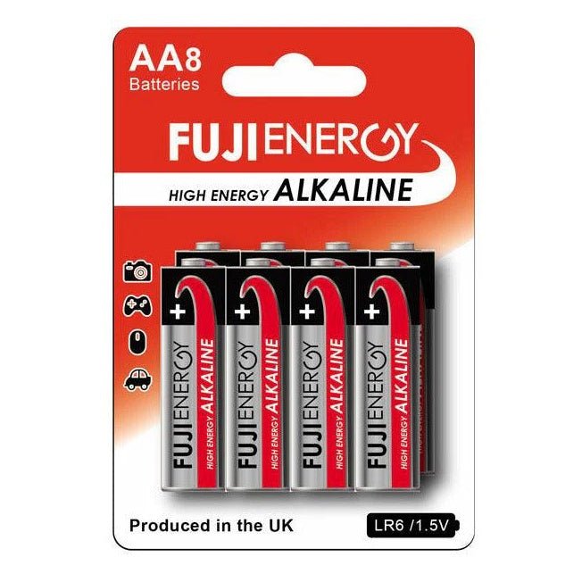 FujiEnergy 1.5V AA LR6 High Energy Alkaline Batteries 8pk - BATTERIES - Beattys of Loughrea