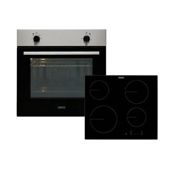 Zanussi 60cm Built - In Single Oven & Hob | Stainless Steel - ELECT OVEN SINGLE & DBLE BUILT IN - Beattys of Loughrea