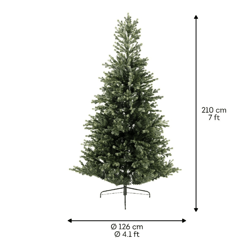 Everlands Geneva Fir Artificial Christmas Tree 2.1m (7ft) - XMAS TREE ARTIFICIAL - Beattys of Loughrea