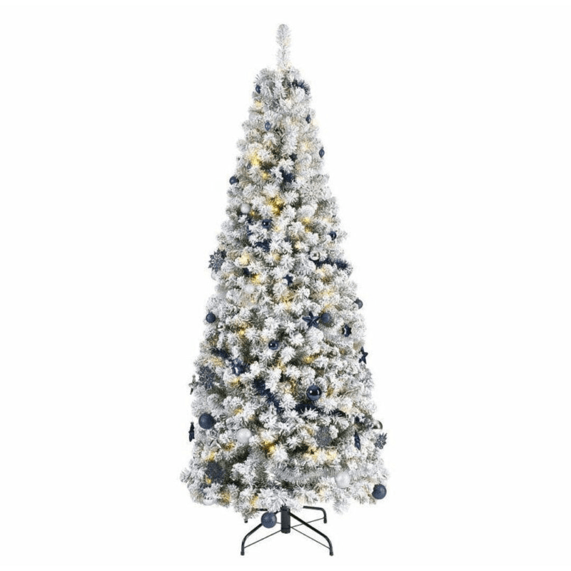 Snowy Pop - Up Pre Lit Christmas Tree Warm White LEDs 6ft (1.8m) - XMAS TREE PRELIT & POPUP - Beattys of Loughrea