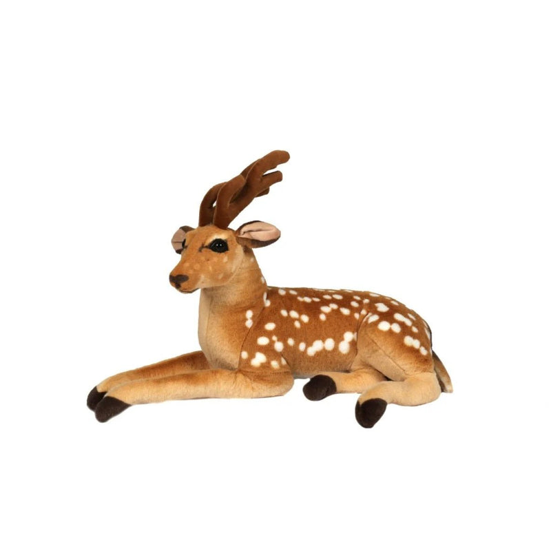 Plush Lying Down Deer - 70cm - XMAS SOFT DECOS - Beattys of Loughrea