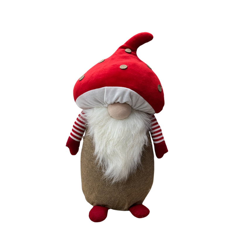 Plush Mushroom Gnome 46cm Assorted - One Supplied* - XMAS SOFT DECOS - Beattys of Loughrea